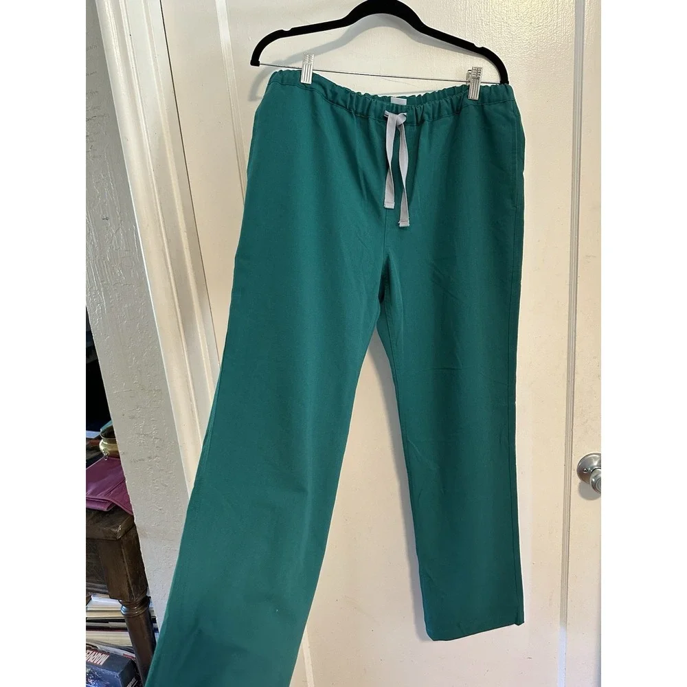 FIGS Womens Scrub Pants Green Technical Collection Drawstring Size MEDIUM